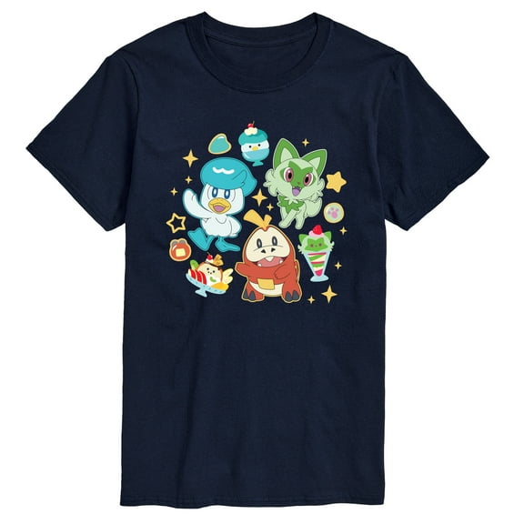 Pokémon - Sprig Fuec Quax Cafe - Men's Short Sleeve Graphic T-Shirt