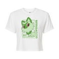 thumbnail image 1 of Pokémon - Sprigatito Stats - Juniors Cropped Cotton Blend T-Shirt, 1 of 5