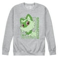 thumbnail image 1 of Pokémon - Sprigatito Stats - Men's Crew Neck Fleece Pullover, 1 of 5