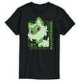 thumbnail image 1 of Pokémon - Sprigatito Stats - Men's Short Sleeve Graphic T-Shirt, 1 of 5