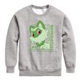 thumbnail image 1 of Pokémon - Sprigatito Stats - Youth Crewneck Fleece Sweatshirt, 1 of 5