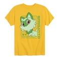 thumbnail image 1 of Pokémon - Sprigatito Stats - Youth Short Sleeve Graphic T-Shirt, 1 of 5