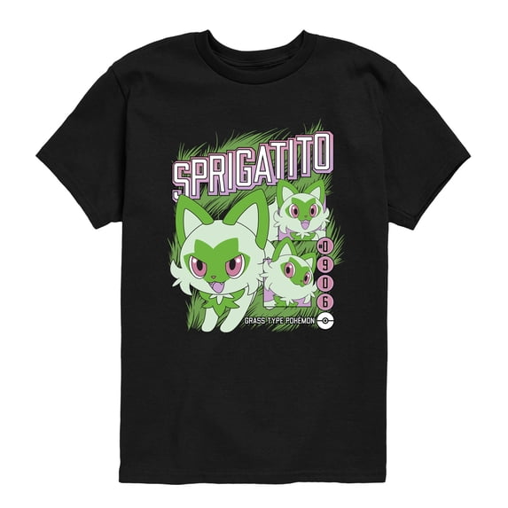 Pokémon - Sprigatito - Youth Boys Short Sleeve Graphic T-Shirt