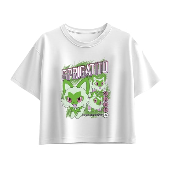 Pokémon - Sprigatito - Youth Girls Boxy T-Shirt