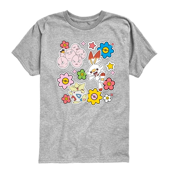 Pokémon - Spring Stickers - Youth Boys Short Sleeve Graphic T-Shirt