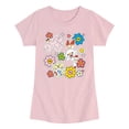 thumbnail image 1 of Pokémon - Spring Stickers - Youth Girls Fitted Short Sleeve T-Shirt, 1 of 4