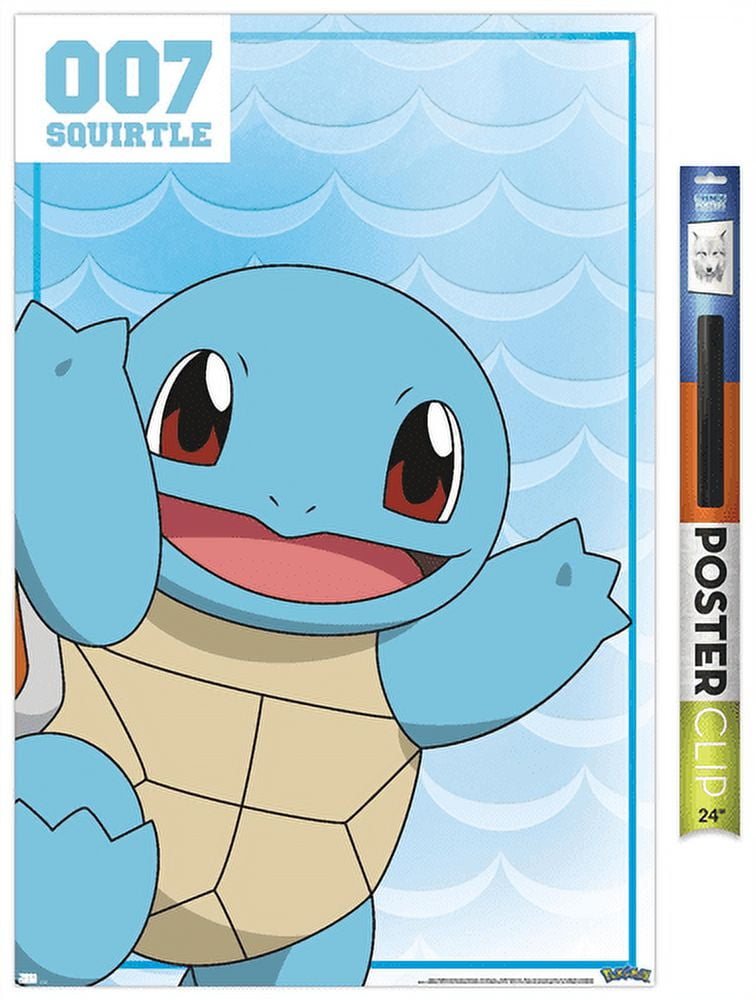 Pokémon - Squirtle 007 Wall Poster, 22.375