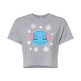thumbnail image 1 of Pokémon - Squirtle And Snowflakes - Juniors Cropped Cotton Blend T-Shirt, 1 of 5
