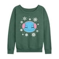 thumbnail image 1 of Pokémon - Squirtle And Snowflakes - Women's Lightweight French Terry Long Sleeve Shirt, 1 of 5
