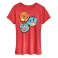 thumbnail image 1 of Pokémon - Squirtle Bulbasaur Charmander Group - Women's Short Sleeve Graphic T-Shirt, 1 of 5