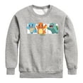 thumbnail image 1 of Pokémon - Squirtle, Charmander and Bulbasaur - Youth Crewneck Fleece Sweatshirt, 1 of 4