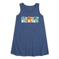 thumbnail image 1 of Pokémon - Squirtle, Charmander and Bulbasaur - Youth Girls A-line Dress, 1 of 5