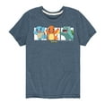 thumbnail image 1 of Pokémon - Squirtle, Charmander and Bulbasaur - Youth Short Sleeve Graphic T-Shirt, 1 of 5