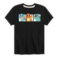 thumbnail image 1 of Pokémon - Squirtle, Charmander and Bulbasaur - Youth Short Sleeve Graphic T-Shirt, 1 of 5