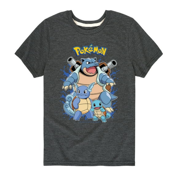 Pokémon - Squirtle Evolution - Youth Short Sleeve Graphic T-Shirt