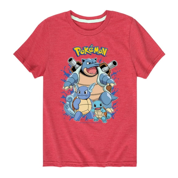 Pokémon - Squirtle Evolution - Youth Short Sleeve Graphic T-Shirt