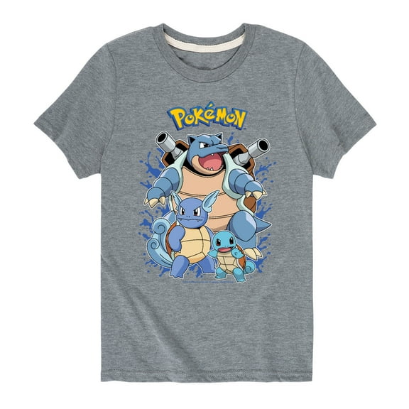 Pokémon - Squirtle Evolution - Youth Short Sleeve Graphic T-Shirt