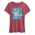 thumbnail image 1 of Pokémon - Squirtle Pokedex-  Women's Short Sleeve Graphic T-Shirt, 1 of 5