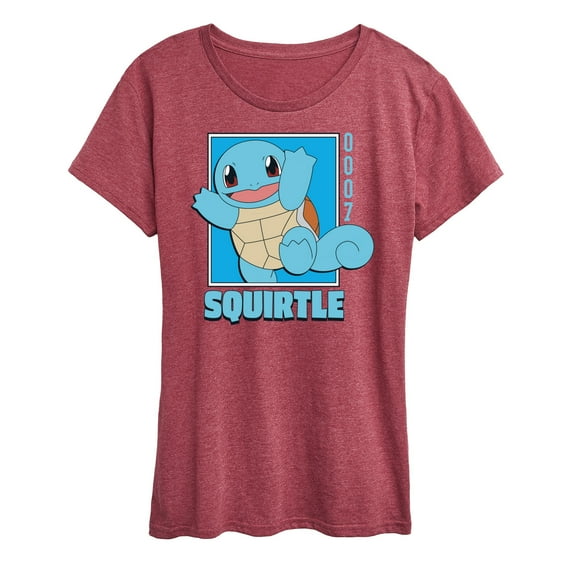 Pokémon - Squirtle Pokedex- Women's Short Sleeve Graphic T-Shirt