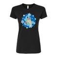 thumbnail image 1 of Pokémon - Squirtle Snowflake Pattern - Juniors Fitted Graphic T-Shirt, 1 of 5