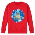 thumbnail image 1 of Pokémon - Squirtle and Snowflakes - Men's Crew Fleece Sweatshirt, 1 of 5