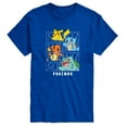 thumbnail image 1 of Pokémon - Stacked Logo Pikachu And Friends - Men's Short Sleeve Graphic T- Shirt, 1 of 5
