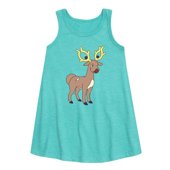 Pokémon - Stantler Art - Youth Girls A-line Dress