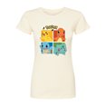 thumbnail image 1 of Pokémon - Starter Pokémon Character Grid - Juniors Fitted Graphic T-Shirt, 1 of 5