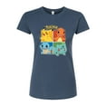 thumbnail image 1 of Pokémon - Starter Pokémon Character Grid - Juniors Fitted Graphic T-Shirt, 1 of 5