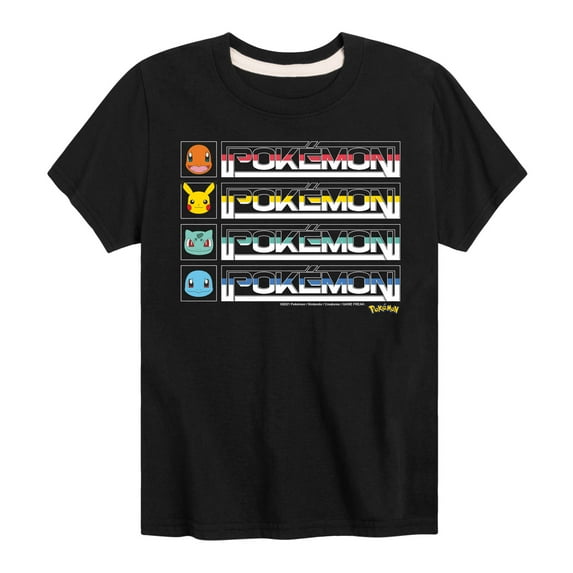 Pokémon - Starter Pokémon Logo - Youth Short Sleeve Graphic T-Shirt