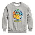 thumbnail image 1 of Pokémon - Starter Pokémon - Youth Crewneck Fleece Sweatshirt, 1 of 4