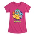 thumbnail image 1 of Pokémon - Starter Pokémon - Youth Girls Short Sleeve Graphic T-Shirt, 1 of 6