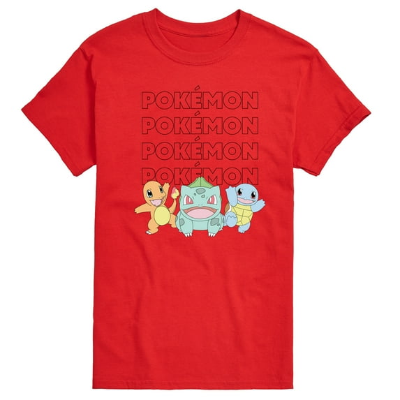 Pokémon - Starter Trio Pastel - Men's Short Sleeve Graphic T-Shirt