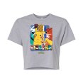 thumbnail image 1 of Pokémon - Summer Pattern - Juniors Cropped Cotton Blend T-Shirt, 1 of 5