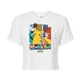 thumbnail image 1 of Pokémon - Summer Pattern - Juniors Cropped Cotton Blend T-Shirt, 1 of 5