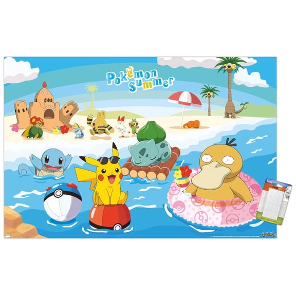 Pokemon - Summer Wall Poster, 22.375" x 34"