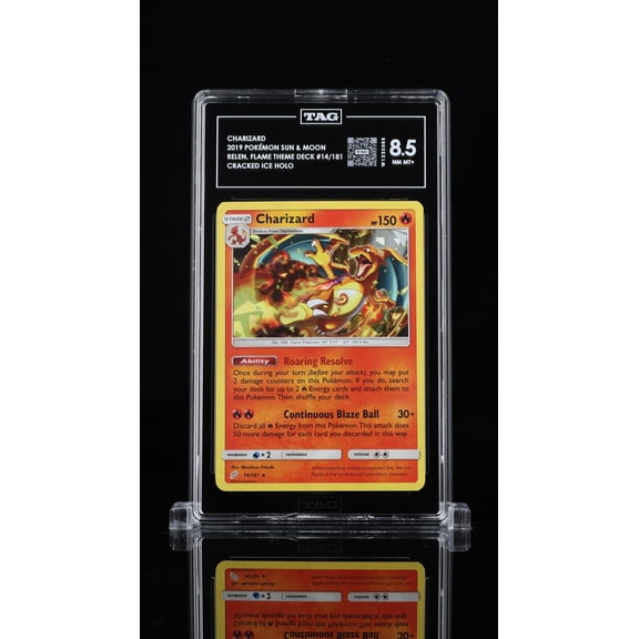 Pokmon Sun & Moon Charizard TAG 8.5 #14/181