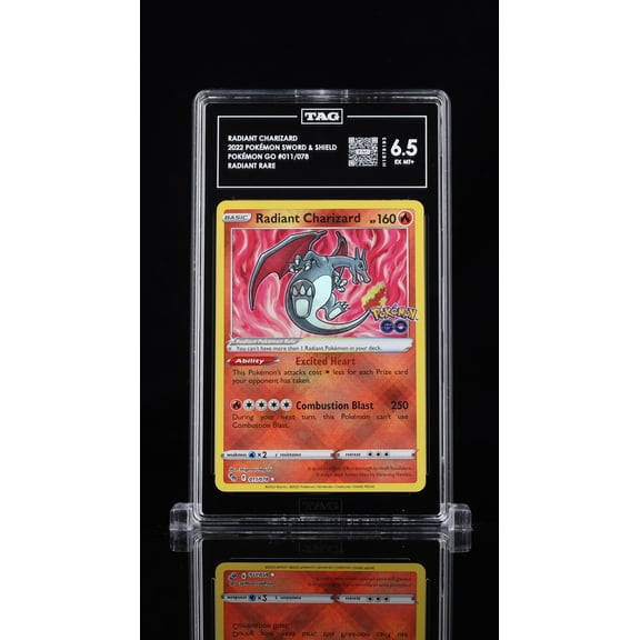 Pokmon Sword & Shield Radiant Charizard TAG 6.5 #011/078