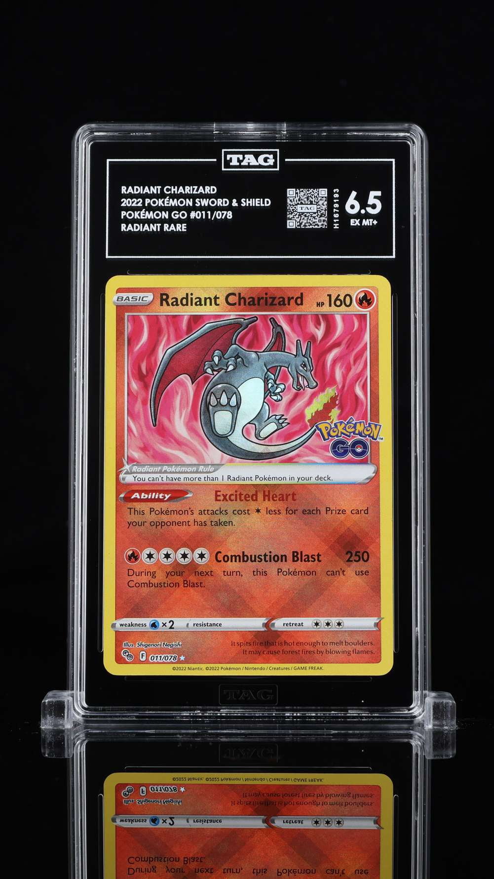 pokemon cards charizard tag team Reshiram & GX - 217/214 - Rare Rainbow Card - SM10 art depiction of Reshiram and Charizard that makes it a true standout piece Pokemon Tag Team Charizard &