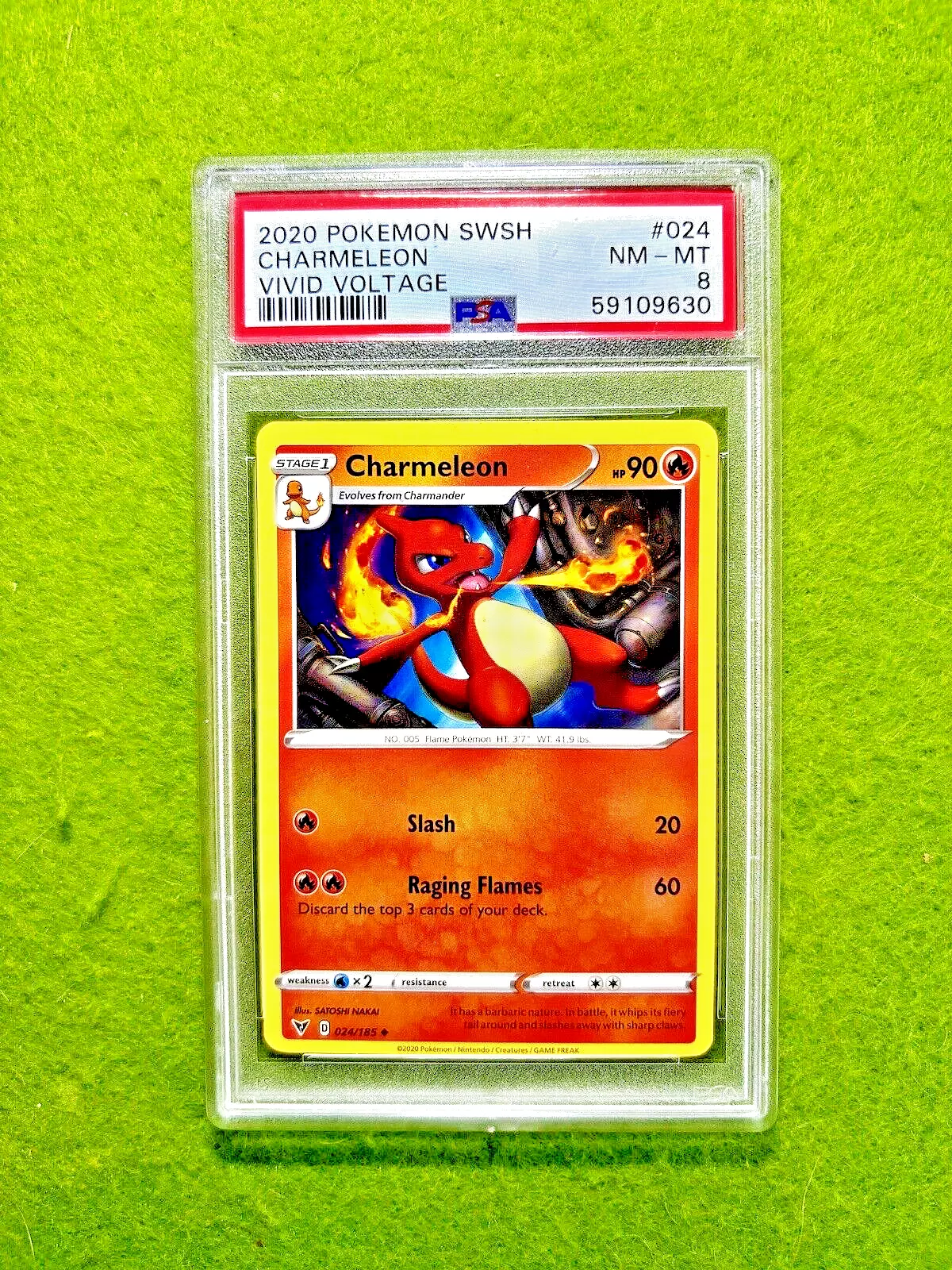 Pokmon TCG Charmeleon PSA 8 SWSH 2020 POKEMON Sword & Shield Vivid Voltage  HP90 - Walmart.com