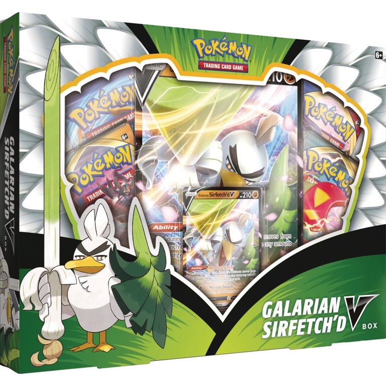 Pokmon TCG: Galarian Sirfetchd V Box with Collectible Cards - Walmart.com Pokmon TCG: Galarian Sirfetchd V Box with Collectible Cards - Walmart.com