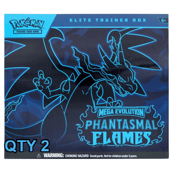 Pokmon TCG: Mega Evolution - Phantasmal Flames Elite Trainer Box ( QTY 2)