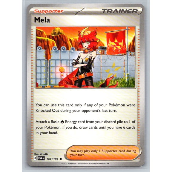 Pokmon TCG SV04: Paradox Rift Mela Uncommon 167/182 Trading Card