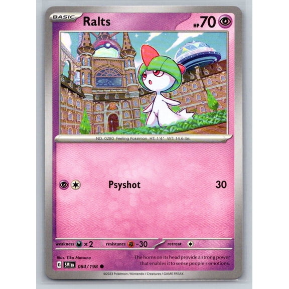 Pokmon TCG Scarlet & Violet Base Set Ralts Common 084/198 Trading Card
