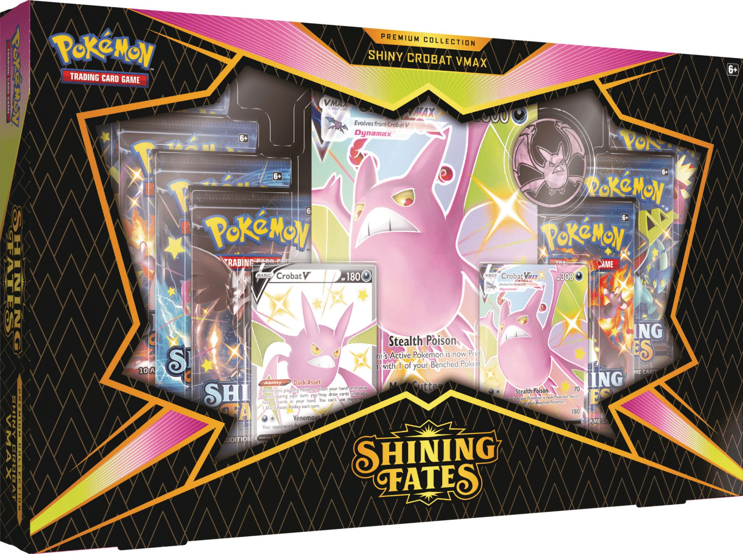 Pokemon TCG: Shining Fates Premium Collection SHINY CROBAT VMAX