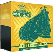 Pokémon TCG: Sword & Shield 2—Rebel Clash Elite Trainer Box- 8 Booster Packs | 45 Energy Cards | 6 Dice|