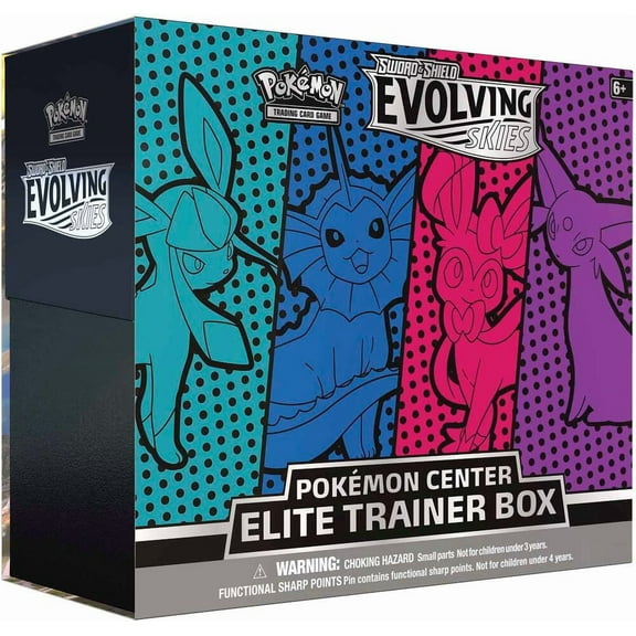Sword Shield: Evolving Skies - Elite Trainer Box (Glaceon/Vaporeon/Sylveon/Espeon) (Pokemon Center Exclusive)