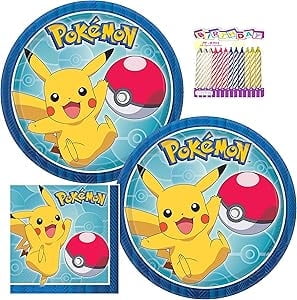 Pokmon Tableware Party Kit for Cake (16 Guests)
