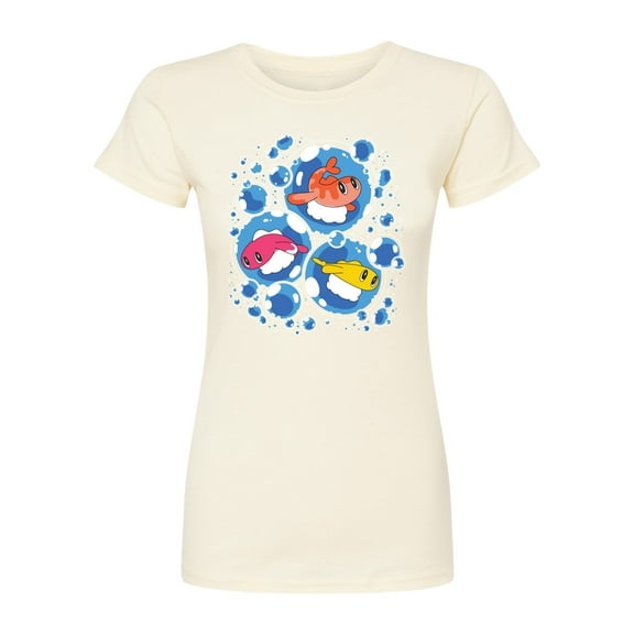 Pokémon - Tatsugiri Bubbles - Juniors Fitted Graphic T-Shirt