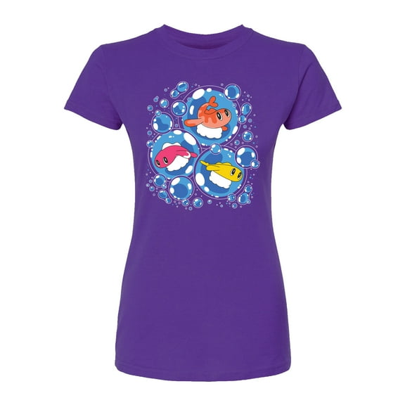 Pokémon - Tatsugiri Bubbles - Juniors Fitted Graphic T-Shirt